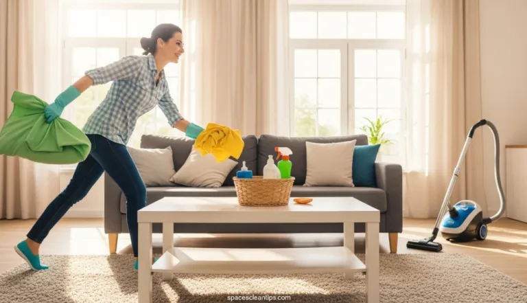 15-minute speed cleaning routine